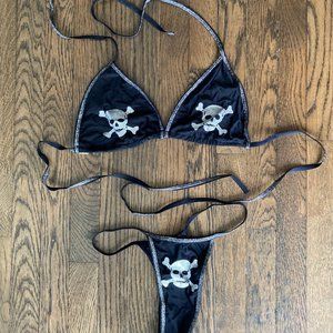 Pirate Skull Bra and Panty